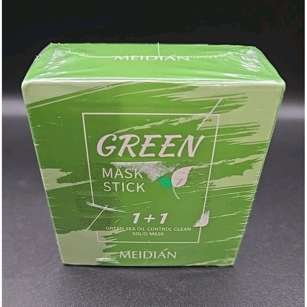Meidian Green‎ Mask SticK 1+1 Green Tea Oil Control Clean Solid Mask - NEW